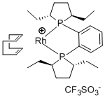 1,2-Bis((2R,5R)-2,5-diethylphospholano)benzene(cyclooctadiene)rhodium(I) trifluoromethanesulfonate