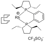 1,2-Bis((2S,5S)-2,5-diethylphospholano)benzene(cyclooctadiene)rhodium(I) trifluoromethanesulfonate