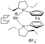 1,1â€™-Bis((2S,5S)-2,5-diethylphospholano)ferrocene (cyclooctadiene)rhodium(I) tetrafluoroborate