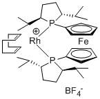 1,1â€™-Bis((2R,5R)-2,5-diisopropylphospholano)ferrocene (cyclooctadiene)rhodium(I) tetrafluoroborate
