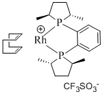 1,2-Bis((2S,5S)-2,5-dimethylphospholano)benzene(cyclooctadiene)rhodium(I) trifluoromethanesulfonate