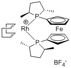1,1â€™-Bis((2S,5S)-2,5-dimethylphospholano)ferrocene (cyclooctadiene)rhodium(I) tetrafluoroborate