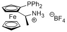 (S<sub>C</sub>)-1-((R<sub>P</sub>)-2-Diphenylphosphino)ferrocenylethylaminium tetrafluoroborate
